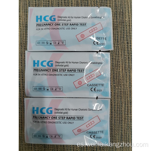Embarazo HCG Test Cassette Kit de prueba rápida